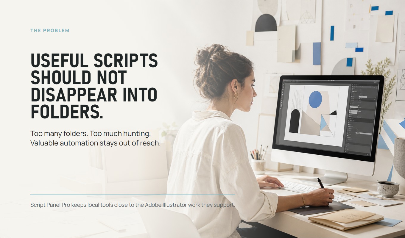 Presentation slide: useful scripts should not disappear into folders